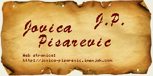 Jovica Pisarević vizit kartica